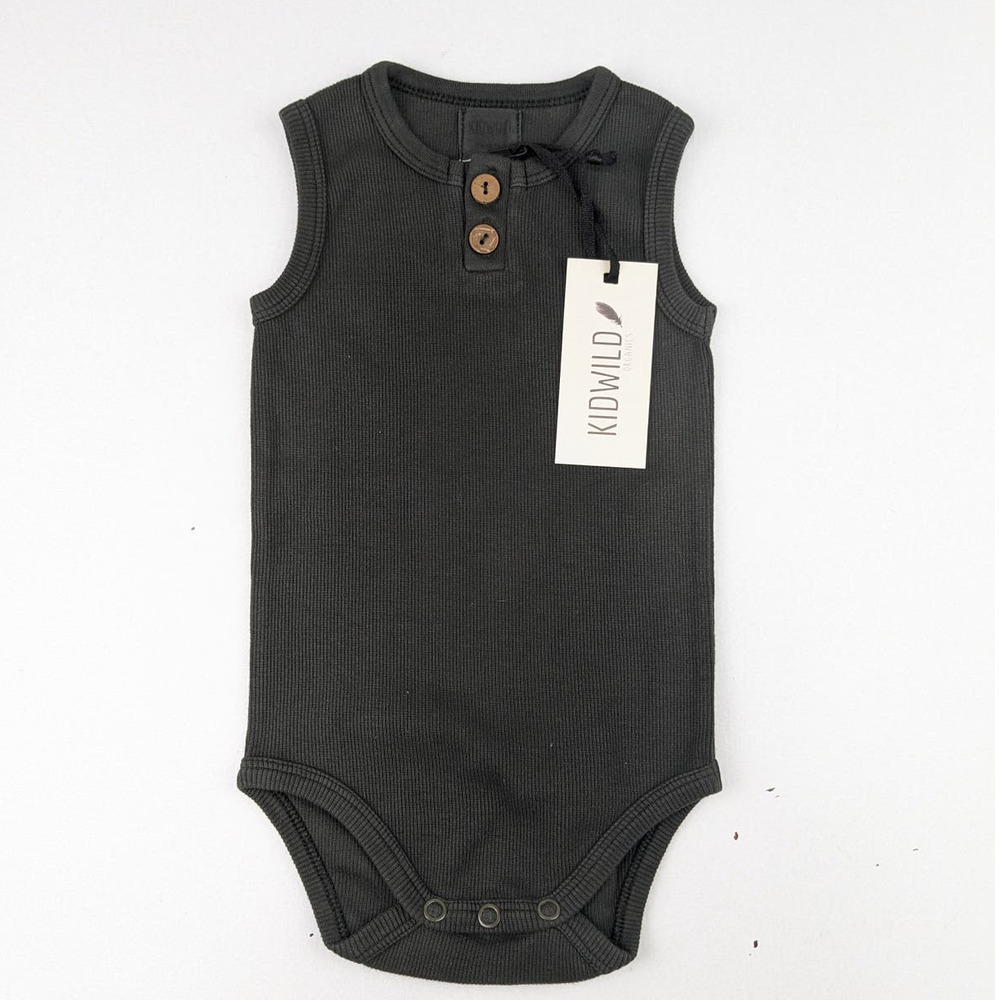 Kidwild Ribbed Henley Bodyuit